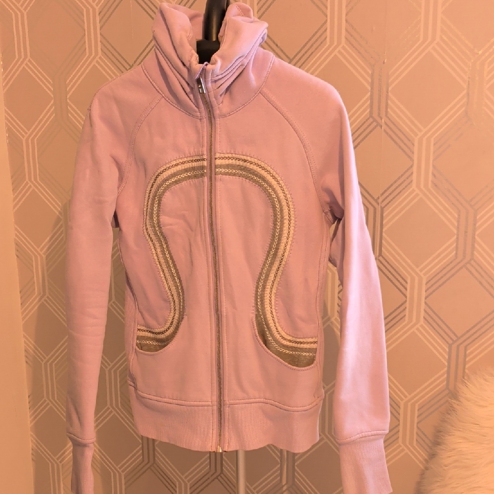 lululemon athletica Lavender Hoodie with silver Accents